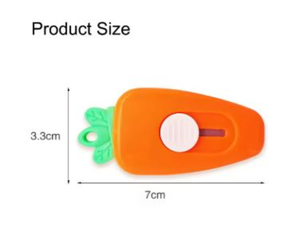 Mini Carrot Utility Knife – Compact Paper Cutter for Craft, Office & School Use