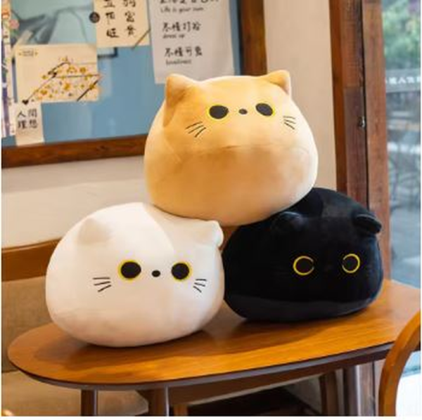 Cute Black Cat Plush Toy – Small Pendant & Cuddly Pillow Cushion for Girls & Kids